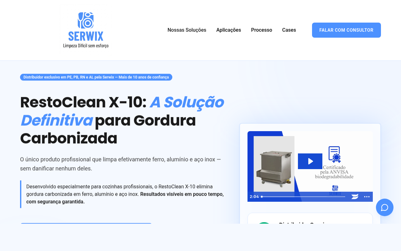 Screenshot do site Serwix