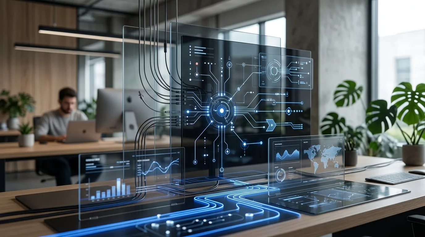 Agente de IA automatizando campanhas de marketing em painel digital